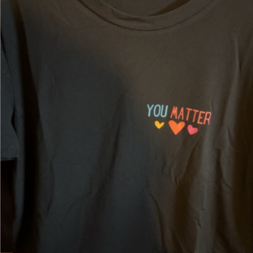 Kids Black 'You Matter' T-Shirt